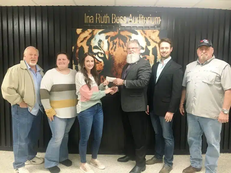 Center Hill Masonic Lodge #77 Makes Donation to DCHS Special Needs Prom. Pictured left to right: Lodge Junior Warden Danny Pirtle, Hope Carter, CDC Special Education Teacher, Sara Young, DCHS Service Society sponsor and Math teacher, Lodge Master Don Adamson, Senior Warden Dustin Estes, and Lodge Secretary Don Craze.