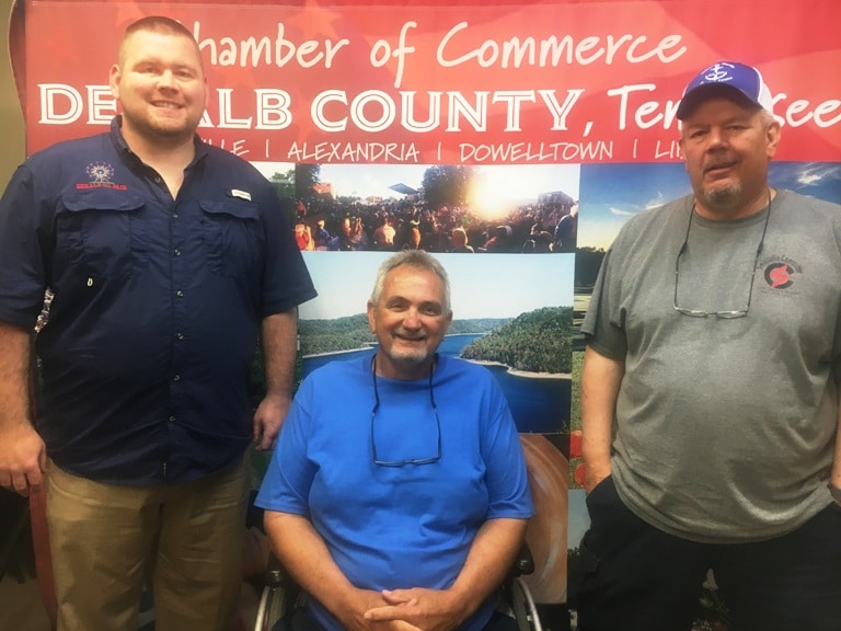 Listen for Tech Talk by Smithville Computer Thursday at 8 a.m. featuring Larry Green of the DeKalb Farmers Market Advisory Board. Last week's guests were Matt Boss and Jeff McMillen of the DeKalb County Fair pictured here with show host Dan Delacruz