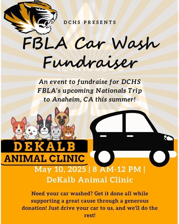 DCHS FBLA Car Wash Fundraiser Saturday, May 10
