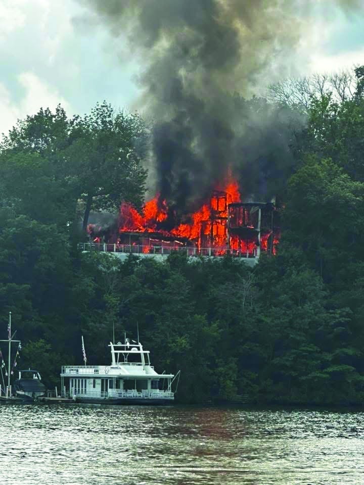 Sunday Fire Destroys Lake Home