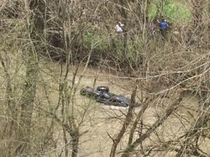 Josen Bowen's 2008 Chevy Silverado extended cab pickup in Dry Creek at Dowelltown