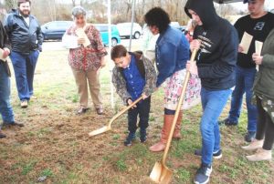 Jamie Nokes and Family Break Ground for Construction of their New Home on Hayes Street