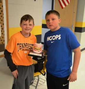 During lunch Wednesday DWS students stopped by a display table that showed “Mr. Gross Mouth,” a model that shows all the potential health problems that can occur in a mouth alone from the effects of tobacco