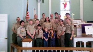 Boy and Cub Scouts with Troop 347 in Smithville observed Scout Sunday to mark the founding of Scouts in the United States.