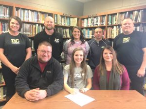 Kristena Bain with family and coaches