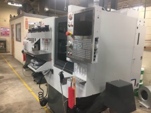 DCHS recently received a Career and Technical Education State Grant to buy new equipment for the Advanced Manufacturing Class and other programs. Shown: Computer Numeric Controlled Milling Machine
