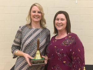 Northside Elementary School Teacher of the Year Shelly Jennings with her Principal Karen Knowles