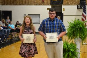 Makayla Cook and Jon Lawson were given the Making Tracks Awards for Most Improved.(BILL CONGER PHOTO)