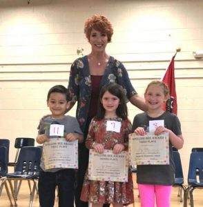Kindergarten Spelling Bee Winners