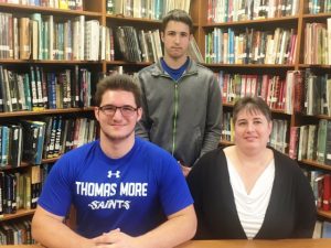 DCHS Senior Nick May signed a letter-of-intent Friday to play football at Thomas More College in Crestview Hills, Kentucky. May’s mother, Cathy May and brother, Josh May joined him for the signing .