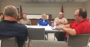 Pictured: Anita Puckett, Larry Summers (back to camera), Doug Stephens, Kate Miller, Jerry Wayne Johnson, and Jack Barton