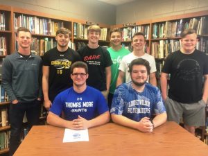 Nick May with several of his DCHS Tiger Football Teammates