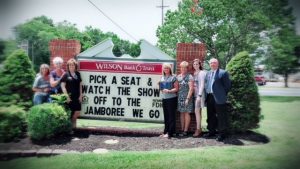 Best Worded- Wilson Bank and Trust, “Pick a Seat and Watch the Show, Off to the Jamboree We Go!”