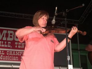 Senior Fiddlers ( Ages 40 & Over): First Place- Gail Johnson of Lavergne