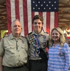 Thomas Webb with his parents Alan and Lora Webb