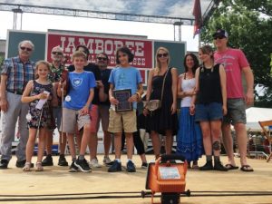 Members of James G. (Bobo) Driver Family Present Award to Uma Peters