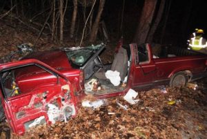 Crash on Big Rock Road in December 2015