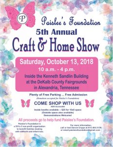 Paislee’s Foundation Craft & Home Show