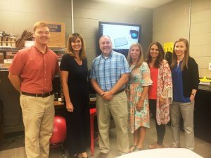 Members of the STEM Leadership Team: Cody Burton, DCHS Algebra teacher; Dr. Kathy Bryant, Supervisor of Instruction; Brad Leach, Career and Technical Education Director at DCHS, Jenny Norris, Assistant DCHS Principal, Lisa Craig, DCHS Library and Media Center Specialist, Amy Fricks, DCHS Algebra II and Applied Math Teacher.