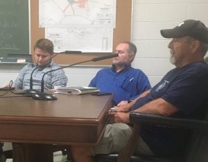 Aldermen Brandon Cox, Shawn Jacobs, and Danny Washer