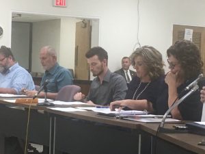 County Commissioners Bobby Johnson, Matt Adcock, Anita Puckett, and Janice Fish-Stewart (Photo from previous meeting)