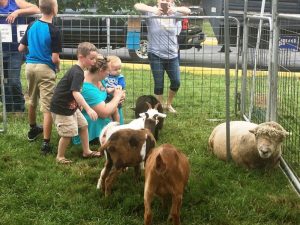 Kids with animals