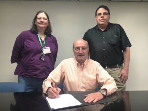 County Mayor Tim Stribling signed a proclamation designating September as Suicide Prevention Month in DeKalb County. Lena Higgins and Mark Allison of the Cookeville Upper Cumberland region of the Tennessee Suicide Prevention Network joined County Mayor Stribling for the signing