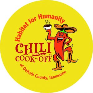 The 15th Annual Habitat for Humanity Chili Cook-Off and Bake Sale will be relocated to the County Complex auditorium Friday, October 26 from 10:30 a.m. until 1 p.m. due to forecasts of rain