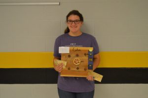 8th grader Alyssa Crook placed 1st in the 6th-8th grade model at the annual DWS Science Fair.