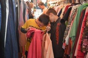 The DeKalb West School Junior Beta Club lent a helping hand Saturday (October 20) to the Smithville First Baptist Church Clothing Closet