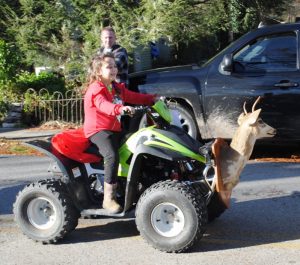 In the entry for small kids, 2nd place went to Alexis Reynolds of Liberty in the Liberty Christmas Parade Sunday