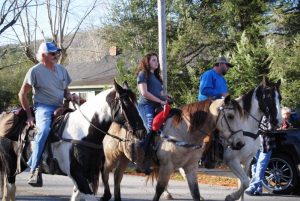 Liberty Christmas Parade features many horseback riders