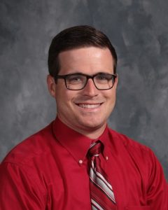 Justin Nokes, Teacher of the Year at DeKalb Middle School. He is a seventh grade history teacher