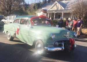 In the category vintage automobiles/tractors, Jeff and Ellen Herrin of Smithville won 1st place for their 1953 Chevy 210 car in Liberty Christmas Parade