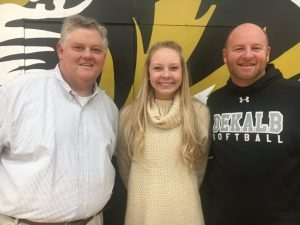 The Voice of the Tigers and Lady Tigers John Pryor with Lady Tiger Coach Danny Fish and Lady Tiger player Emme Colwell featured on WJLE's Tiger Talk this week