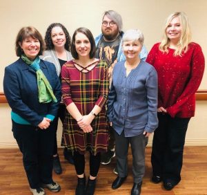 New Chamber Board Members (L-R) Jen Sherwood, Norene Puckett, Leigh Fuson, Josh Issac, Kathy Hendrixson, Billie Davis