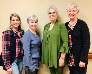 2019 Chamber Executive Officers (L-R) :Beth Adcock, President; Kathy Hendrixson, Treasurer; Lisa Cripps, Vice-President; Suzanne Williams, Chamber Executive Director; Jane Brown, Secretary (not pictured); Rita Bell, Past President (not pictured)
