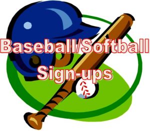 Youth League Baseball & Softball Sign-ups Saturday