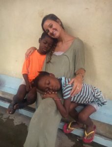 Kidman Puckett makes connection with children in Haiti