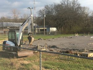 A new 18,200 square foot agriculture center building was under construction in March at the DeKalb County Fairgrounds behind the commercial exhibit building.