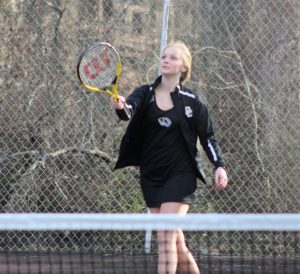 The DCHS Tennis teams went to Livingston Academy Tuesday, March 19 and brought home a pair of wins over the Wildcats. Winners for the girls singles were Hannah McBride (9-7), Shelby Clayborn (8-3), and Katie Colwell (8-1) while Faith Judkins, Ashlee Thompson and Leah Davis lost their matches Pictured Katie Colwell (READ MORE IN LOCAL SPORTS)