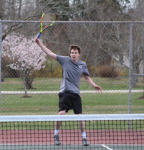 The DCHS Tennis teams went to Livingston Academy Tuesday, March 19 and brought home a pair of wins over the Wildcats. For the Tigers, Lance Davis (8-5), Garrett Hayes (8-4), Dosson Medlin (8-4), and Levi Driver (8-6) were all winners in their singles matches while Eli Cantrell and Gabe Angeles lost their matches. Pictured Lance Davis (READ MORE IN LOCAL SPORTS)