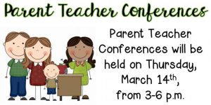 Parent-Teacher Conferences are set for Thursday, March 14 from 3-6 p.m. at DeKalb West School, DeKalb Middle School, Northside Elementary School, and Smithville Elementary School.