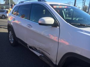 Two vehicle crash Tuesday afternoon at intersection of Broad Street and Mountain Street. This 2012 Nissan driven by Cody Wagner