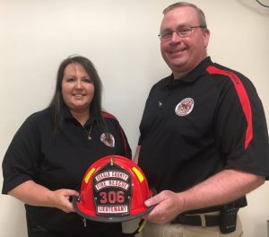 The DeKalb County Volunteer Fire Department has its first ever female officer. County Fire Chief Donny Green announced that Kristie Johnson has been promoted to the rank of Lieutenant. She has been with the department since 2011