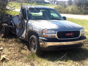 A dump truck and pickup were involved in a crash Saturday on Highway 56 at the intersection of R. Arnold Road on the DeKalb-Warren County line.