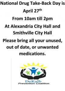 National Prescription Drug Take Back Day April 27