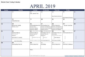 April Calendar