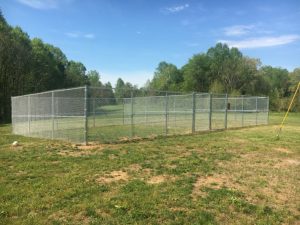 DeKalb Animal Coalition Erects New Play Pen for Dogs at the Shelter