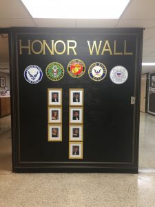 DCHS Unveils Honor Wall Paying Tribute to Graduates and Alumni in the Military (Photo from May)